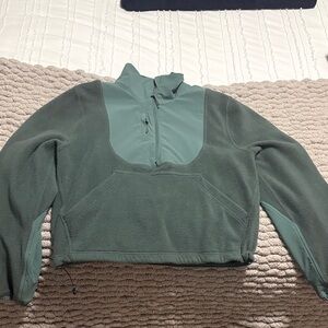 Lululemon Athletica green Half-Zip fleece pullover